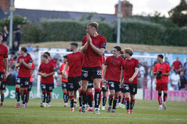 Sam Todd seen during UEFA Conference League qualifying game between teams of Bohemians FC and FC Ballkani (Maria Eduarda Lopes Ball Raw Images) Dublin Dalymount Park Ireland Copyright: xMariaxEduardaxLopesx mariaeduarda_bohemians_fcballkani_2627_3-36
