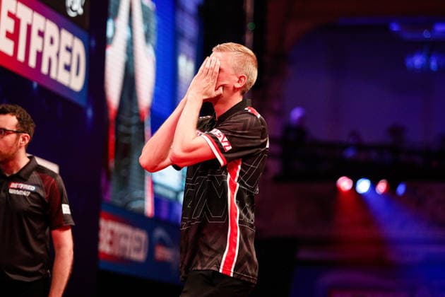 Betfred World Matchplay Wessel Nijman looks dejected during Round Two of the 2026 Betfred World Matchplay at Winter Gardens, Blackpool 22 07 2026 UK Newspapers OUT Copyright: xMaxxTomlinsonx FIL-23648-0014