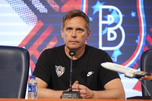 Basaksehir v Inter Turku - UEFA Conference League ISTANBUL, TURKIYE - JULY 22: Inter Turku head coach Vesa Vasara speaks during a press conference, PK, Pressekonferenz following the UEFA Conference League second qualifying round first-leg match against Istanbul Basaksehir at Basaksehir Fatih Terim Stadium in Istanbul, Turkiye, on July 22, 2026. Bunyamin Celik Anadolu Istanbul Turkey. Editorial use only. Please get in touch for any other usage.  Copyright: x2026xAnadoluxBunyaminxCelikx