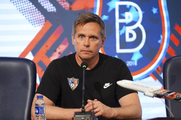 Basaksehir v Inter Turku - UEFA Conference League ISTANBUL, TURKIYE - JULY 22: Inter Turku head coach Vesa Vasara speaks during a press conference, PK, Pressekonferenz following the UEFA Conference League second qualifying round first-leg match against Istanbul Basaksehir at Basaksehir Fatih Terim Stadium in Istanbul, Turkiye, on July 22, 2026. Bunyamin Celik Anadolu Istanbul Turkey. Editorial use only. Please get in touch for any other usage.  Copyright: x2026xAnadoluxBunyaminxCelikx