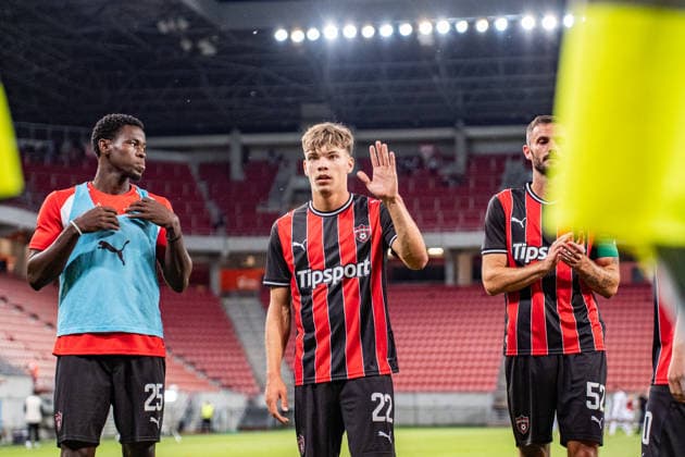 Ivan Anokye Mensah, David Bukovsky and Erik Sabo seen during UEFA Conference League qualifying game between teams of Spartak Trnava and CSKA 1948 Sofia (Matej Sagan Ball Raw Images) Trnava Anton Malatinsky Stadium Slovakia Copyright: xMatejxSaganx DSC07366