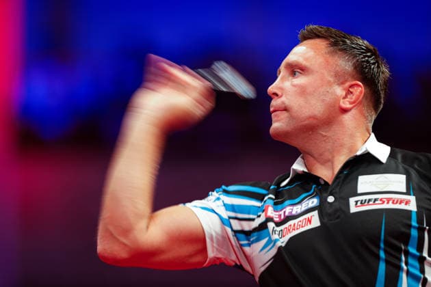 Betfred World Matchplay Gerwyn Price during Round Two of the 2026 Betfred World Matchplay at Winter Gardens, Blackpool 22 07 2026 UK Newspapers OUT Copyright: xMaxxTomlinsonx FIL-23648-0025