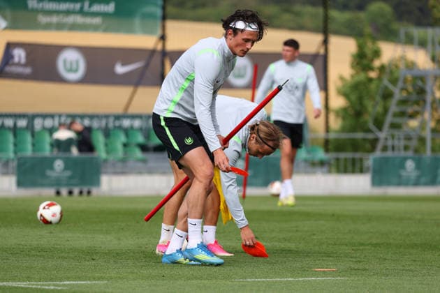 VfL Trainingslager, Weimarer Land Blankenhain, 22.07.2026, Fußball, Herren, Saison 2026 2027, 2. BL, VfL Wolfsburg, Sommer-Trainingslager: Tag 4. Fabian Reese (VfL Wolfsburg) Weimarer Land, Thüringen Deutschland *** VfL Training Camp, Weimarer Land Blankenhain, July 22, 2026, Soccer, Men s, 2026–2027 Season, 2nd Bundesliga, VfL Wolfsburg, Summer Training Camp Day 4 Fabian Reese VfL Wolfsburg Weimarer Land, Thuringia, Germany