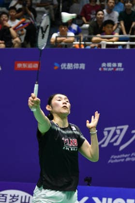CHANGZHOU, CHINA - JULY 23: Sim Yu-jin of South Korea competes in the Women s Singles Round of 16 match against Wang Zhiyi of China on day 3 of the China Open 2026 at Changzhou Olympic Sports Center Gymnasium on July 23, 2026 in Changzhou, Jiangsu Province of China.  Copyright: xVCGx 111655926553