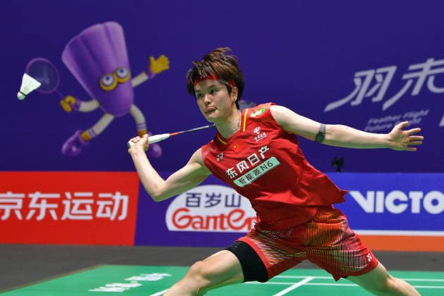 CHANGZHOU, CHINA - JULY 23: Wang Zhiyi of China competes in the Women s Singles Round of 16 match against Sim Yu-jin of South Korea on day 3 of the China Open 2026 at Changzhou Olympic Sports Center Gymnasium on July 23, 2026 in Changzhou, Jiangsu Province of China.  Copyright: xVCGx 111655926557
