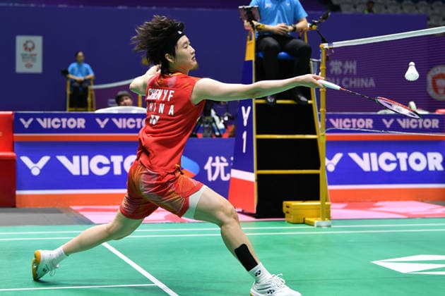 CHANGZHOU, CHINA - JULY 23: Chen Yufei of China competes in the Women s Singles Round of 16 match against PV Sindhu of India on day 3 of the China Open 2026 at Changzhou Olympic Sports Center Gymnasium on July 23, 2026 in Changzhou, Jiangsu Province of China.  Copyright: xVCGx 111655925853