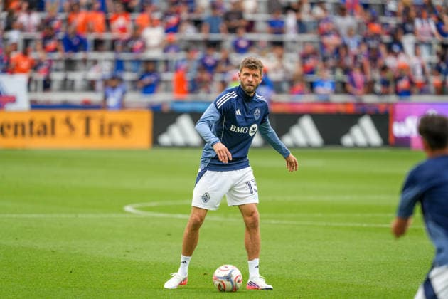 July 22, 2026, Cincinnati, Ohio, USA: Vancouver Whitecaps forward Thomas MoÂ¼ller (13) seen warming up before an MLS, Fussball Herren, USA game at TQL Stadium Soccer 2026:FC Cincinnati V Vancouver Whitecaps  - ZUMAt168 20260722_zsp_t168_024 Copyright: xTrentxPattersonx