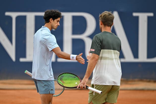 TENNIS - ATP, Tennis Herren Generali Open 2026 KITZBUEHEL,AUSTRIA,23.JUL.26 - TENNIS - ATP World Tour, Generali Open. Image shows the rejoicing of Pierre Hugues Herbert (FRA) and Kevin Krawietz (GER).  GEPAxpictures xDanielxSchoenherr