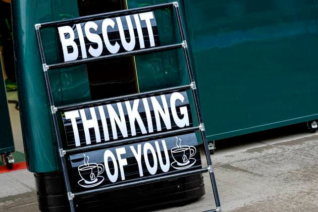 BUDAPEST - Sign at the pit box of Formula 1 driver Lance Stroll of Aston Martin Aramco Formula 1 Team during Formula 1 Hungary at the Hungaroring circuit on July 23, 2026 in Budapest, Hungary. (Photo by DeFodi Images) - *** BUDAPEST: A sign at the pit box of Formula 1 driver Lance Stroll of the Aston Martin Aramco Formula 1 Team during the Formula 1 Hungarian Grand Prix at the Hungaroring circuit on July 23, 2026, in Budapest, Hungary. Photo by DeFodi Images