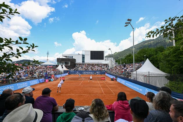 TENNIS - ATP, Tennis Herren Generali Open 2026 KITZBUEHEL,AUSTRIA,23.JUL.26 - TENNIS - ATP World Tour, Generali Open. Image shows an overview of the Grandstand.  GEPAxpictures xDanielxSchoenherr