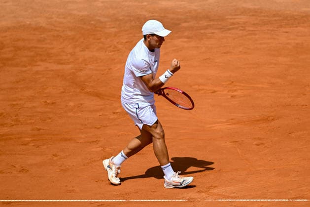 TENNIS - ATP, Tennis Herren Generali Open 2026 KITZBUEHEL,AUSTRIA,23.JUL.26 - TENNIS - ATP World Tour, Generali Open. Image shows the rejoicing of Sebastian Baetz (ARG).  GEPAxpictures xDanielxSchoenherr