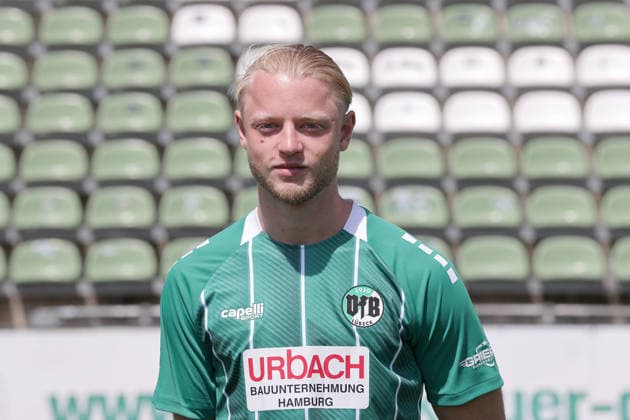 Tom Kankowski (VfB Luebeck) ; VfB Luebeck; RL Nord Portraettermin 2026 2027 *** Tom Kankowski, VfB Lübeck, VfB Lübeck, RL North, Photo Op 2026, 2027
