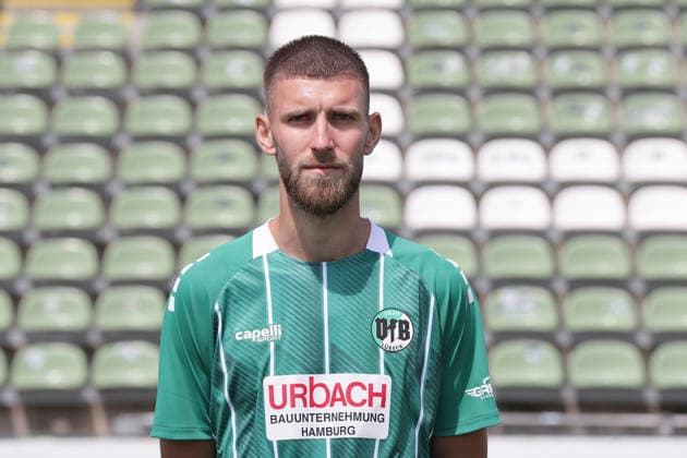 Selim Ajkic (VfB Luebeck) ; VfB Luebeck; RL Nord Portraettermin 2026 2027 *** Selim Ajkic, VfB Lübeck, VfB Lübeck, RL North, Photo Shoot 2026, 2027