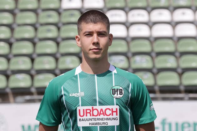 Ramiz Demir (VfB Luebeck) ; VfB Luebeck; RL Nord Portraettermin 2026 2027 *** Ramiz Demir, VfB Lübeck, VfB Lübeck, RL North, Photo Shoot 2026, 2027
