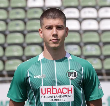 Ramiz Demir (VfB Luebeck) ; VfB Luebeck; RL Nord Portraettermin 2026 2027 *** Ramiz Demir, VfB Lübeck, VfB Lübeck, RL North, Photo Shoot 2026, 2027