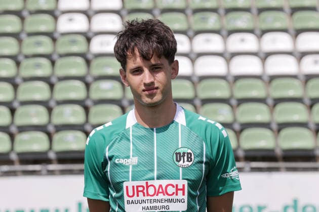 Lennard Heiduck (VfB Luebeck) ; VfB Luebeck; RL Nord Portraettermin 2026 2027 *** Lennard Heiduck, VfB Lübeck, VfB Lübeck, RL North, Photo Shoot 2026, 2027