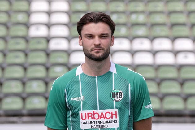 Maximilian Schuett (VfB Luebeck) ; VfB Luebeck; RL Nord Portraettermin 2026 2027 *** Maximilian Schuett, VfB Lübeck, VfB Lübeck, RL North, Photo Shoot 2026–2027