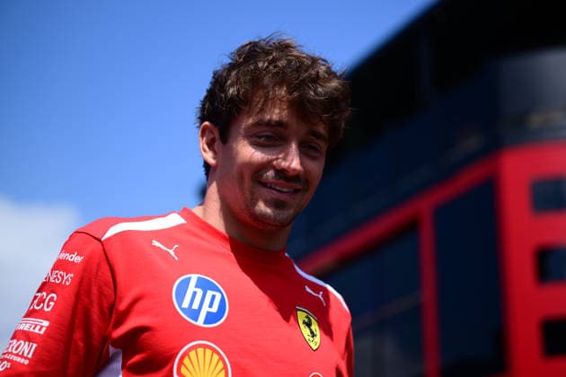 F1 Grand Prix of Hungary - Previews Charles Leclerc of Scuderia Ferrari speaks during media day of the Hungarian Grand Prix at the Hungaroring in Mogyorod, Hungary. Mogyorod Central Hungary Hungary  Copyright: xAndreaxDiodatox originalFilename:diodato-hungaria260723_np1aG.jpg