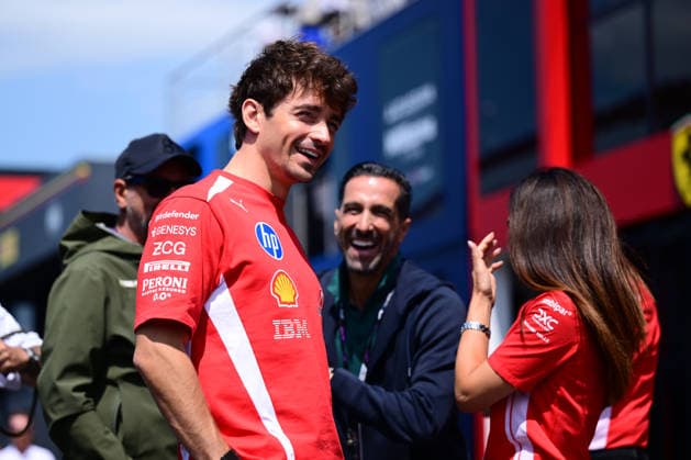 F1 Grand Prix of Hungary - Previews Charles Leclerc of Scuderia Ferrari speaks during media day of the Hungarian Grand Prix at the Hungaroring in Mogyorod, Hungary. Mogyorod Central Hungary Hungary  Copyright: xAndreaxDiodatox originalFilename:diodato-hungaria260723_np113.jpg