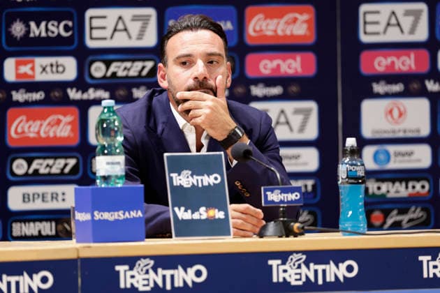 SSC Napoli preseason 2026-27 press conference, PK, Pressekonferenz Giovanni Manna during seventh day SSC Napoli s 2026-27 preseason training camp in val di sole in Trentino, Dimaro Folgarida July, 23 2026. _BPH2960 Copyright: xAntonioxBalascox