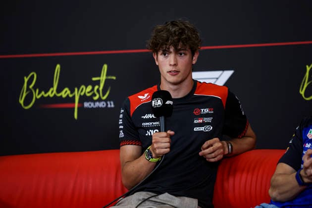 F1 - HUNGARIAN GRAND PRIX 2026 BEARMAN Ollie Oliver (gbr), TGR Haas F1 Team VF-26, portrait press conference, PK, Pressekonferenz during the Formula 1 Hungarian Grand Prix 2026, 11th round of the 2026 Formula One World Championship, WM, Weltmeisterschaft from July 24 to 26, 2026 on the Hungaroring, in Mogyorod near Budapest, Hungary - MogyorodHungary  Copyright: xXavixBonillax