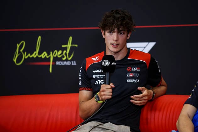 F1 - HUNGARIAN GRAND PRIX 2026 BEARMAN Ollie Oliver (gbr), TGR Haas F1 Team VF-26, portrait press conference, PK, Pressekonferenz during the Formula 1 Hungarian Grand Prix 2026, 11th round of the 2026 Formula One World Championship, WM, Weltmeisterschaft from July 24 to 26, 2026 on the Hungaroring, in Mogyorod near Budapest, Hungary - MogyorodHungary  Copyright: xXavixBonillax