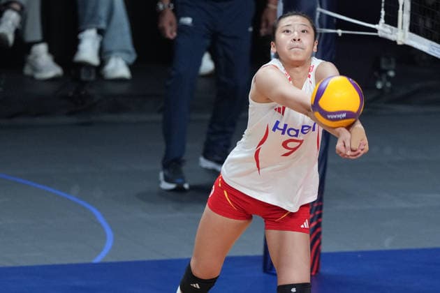 RECORD DATE NOT STATED Women s Volleyball Nations League (VNL) 2026 Finals - USA vs China Wang Aoqian from team china at the Women s Volleyball Nations League (VNL) 2026 Finals USA vs China on July 23, 2026 in Macau. (Photo by Ellan Mad Nexpher Images) Macau