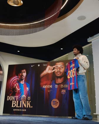 July 23, 2026, Barcelona, Spain: BARCELONA, SPAIN - JULY 23: .Karim Adeyemi during his official presentation as a FC Barcelona, Barca player at the Spotify Camp Nou on July 23, 2026 in Barcelona, Spain Barcelona Spain - ZUMAd159 20260723_zia_d159_002 Copyright: xGerardxFrancox