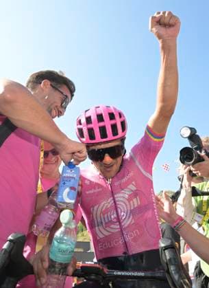 Tour de France 2026 Stage 18 ORCIERES-MERLETTE, FRANCE - JULY 23 : Carapaz Richard (ECU) of EF Education - Easypost celebrates the victory after stage 18 of the 113rd edition of Tour de France an UCI World Tour 2.UWT cycling road race stage for Men Elite of 185 km with start in Voiron and finish in Orcieres-Merlette on July 23, 2026 in Orcieres-Merlette, France, 23 07 2026 Orcieres-Merlette France  Copyright: xSzymonxGruchalskix
