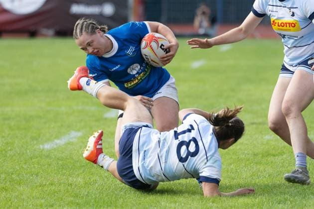 DM Finals 2026 in Hannover: Deutsche Meisterschaft im 7er-Rugby, Finale der Frauen SC Neuenheim gegen Germania List *** 2026 DM Finals in Hanover: German 7s Rugby Championship, Women s Final: SC Neuenheim vs. Germania List Copyright: xUdoxHerrmannx