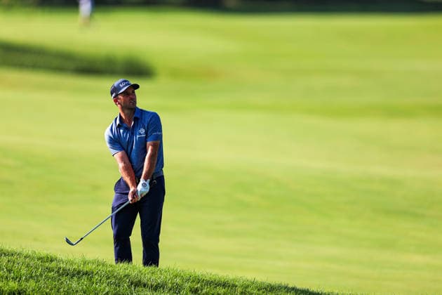 Denny McCarthy of the United States plays a shot from the rough on the 12th hole during the first round of the 2026 3M Open at TPC Twin Cities on July 23, 2026 in Blaine, Minnesota. CSM Blaine USA - ZUMAc04_ 20260723_zma_c04_068 Copyright: xStevenxGarciax