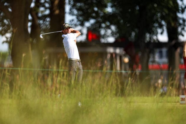 Ryder Cowan of the United States hits his tee shot on the 13th tee during the first round of the 2026 3M Open at TPC Twin Cities on July 23, 2026 in Blaine, Minnesota. CSM Blaine USA - ZUMAc04_ 20260723_zma_c04_069 Copyright: xStevenxGarciax