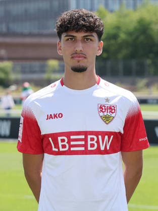 BAU Stuttgart , Ertugrul Yigit; VfB Stuttgart II ; 3.Liga; Porträttermin 2026 2027, *** BAU Stuttgart, Ertugrul Yigit, VfB Stuttgart II, 3rd Division, Photo Shoot 2026–2027,