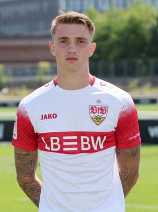 BAU Stuttgart , Veit Stange ; VfB Stuttgart II ; 3.Liga; Porträttermin 2026 2027, *** BAU Stuttgart, Veit Stange, VfB Stuttgart II, 3rd Division, Photo Shoot 2026–2027,