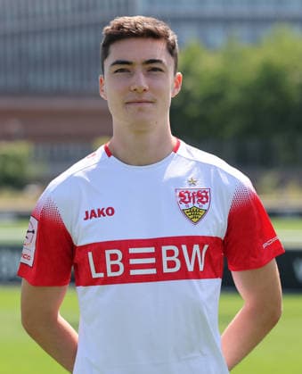 BAU Stuttgart , Tim Köhler; VfB Stuttgart II ; 3.Liga; Porträttermin 2026 2027, *** BAU Stuttgart, Tim Köhler, VfB Stuttgart II, 3rd Division, Photo Shoot 2026–2027,