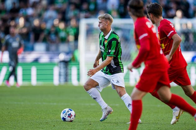 260723 Joackim Fagerjord of GAIS during the UEFA Conference League qualification match between GAIS and FC Nordsjälland on July 23, 2026 in Göteborg. Photo: Michael Erichsen BILDBYRAN COP 89 MI1001 fotboll football soccer fotball uefa conference league conference league gais fc nordsjälland bbeng kval qualifying round qualification *** July 23, 2026: Joackim Fagerjord of GAIS during the UEFA Conference League qualifying match between GAIS and FC Nordsjælland on July 23, 2026 in Gothenburg. Photo by Michael Erichsen, BILDBYRAN COP 89 MI1001. soccer, football, UEFA Conference League, GAIS, FC Nordsjälland, BBENG, qualifying round, qualification  Copyright: MICHAELxERICHSEN BB260723MI015