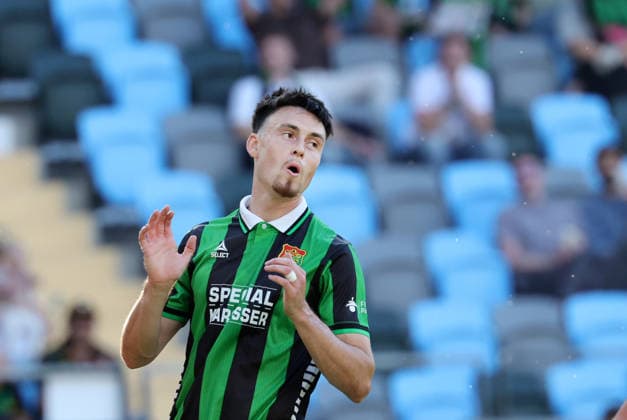 GÖTEBORG, SVERIGE 20260723 Gais Samuel Salter reagerar efter en bra nick mot mal under onsdagens kval till till Conference League, första matchen, mellan Gais och FC Nordsjaelland pa Gamla Ullevi. GÖTEBORG SVERIGE x9200x *** GOTHENBURG, SWEDEN 20260723 GAIS Samuel Salter reacts after a good header against Malmö during Wednesday s Conference League qualifier, the first leg, between GAIS and FC Nordsjælland at Gamla Ullevi, GOTHENBURG, SWEDEN x9200x  Copyright: xAdamxIhse TTx CONFERENCE LEAGUE KVAL GAIS-NORDSJÄLLAND