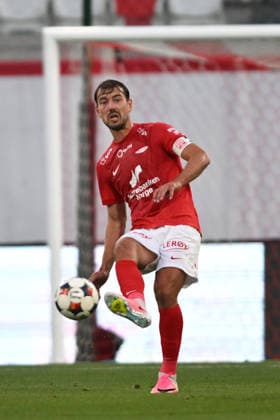 Conference League - U Cluj vs SK Brann SK Brann Fredrik Pallesen plays during the Conference League game between U Cluj and SK Brann, in Sfantu Gheorghe, Romania, July 23, 2026. Copyright: xAlexxNicodimx