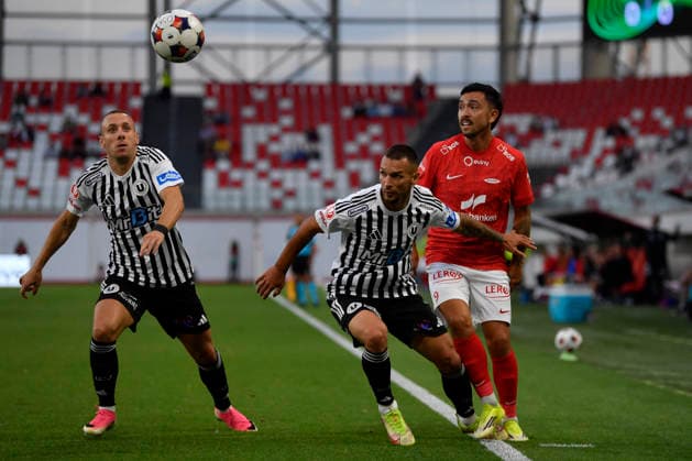 Conference League - U Cluj vs SK Brann SK Brann Niklas Castro plays during the Conference League game between U Cluj and SK Brann, in Sfantu Gheorghe, Romania, July 23, 2026. Copyright: xAlexxNicodimx