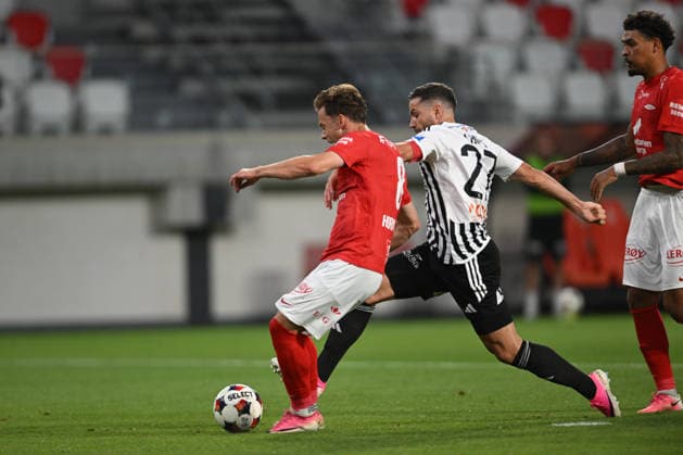 Conference League - U Cluj vs SK Brann SK Brann Felix Horn Myhre scores his side second goal during the Conference League game between U Cluj and SK Brann, in Sfantu Gheorghe, Romania, July 23, 2026. Copyright: xAlexxNicodimx