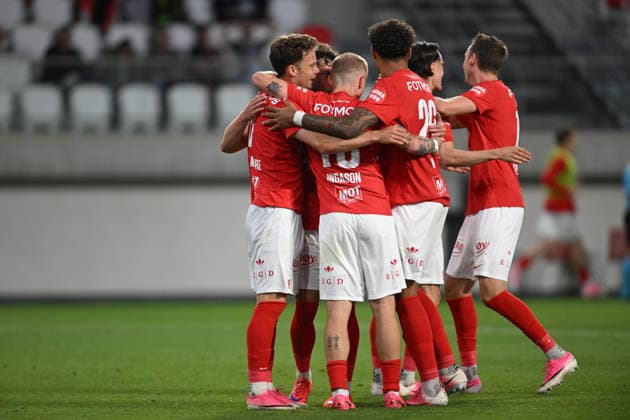 Conference League - U Cluj vs SK Brann SK Brann Felix Horn Myhre celebrates after scoring his side second goal during the Conference League game between U Cluj and SK Brann, in Sfantu Gheorghe, Romania, July 23, 2026. Copyright: xAlexxNicodimx