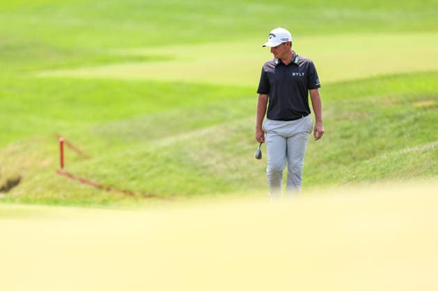 Emiliano Grillo of Argentina walks on the 18th hole during the first round of the 2026 3M Open at TPC Twin Cities on July 23, 2026 in Blaine, Minnesota. CSM Golf 2026: PGA, Golf Herren 3M Open: Round 1  - ZUMAc04_ 20260723_zma_c04_093 Copyright: xStevenxGarciax