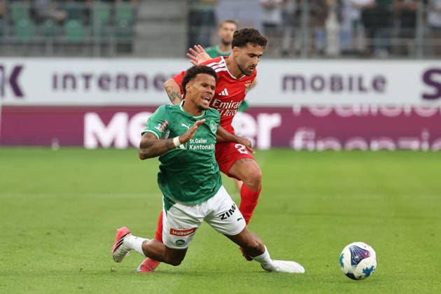 Football, Europa League qualifiers, FC St. Gallen v Benfica Lisbon