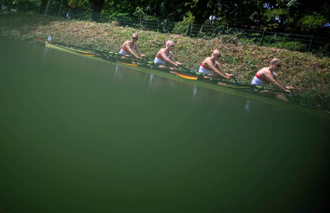 Feature, BW4x, Team Deutschland, GRZIMEK Ewa, Victoria STOEBER Julia, V. HOBE-GELTING Pauline, BURGDORF Charlotte. U23 Women s Quadruple Sculls, am 23.07.2026 Rudern U-23 Weltmeisterschaft vom 23.07.- 26.07.2026 in Duisburg Deutschland. Regattabahn *** Feature, BW4x, Team Germany, Ewa GRZIMEK, Julia Victoria STOEBER, Pauline V HOBE GELTING, BURGDORF Charlotte U23 Women’s Quadruple Sculls, on July 23, 2026, at the U23 World Rowing Championships from July 23–26, 2026, in Duisburg, Germany, at the rowing course