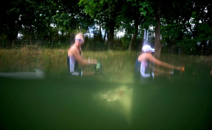 Feature, BW4x, Team USA, U23 Women s Quadruple Sculls, am 23.07.2026 Rudern U-23 Weltmeisterschaft vom 23.07.- 26.07.2026 in Duisburg Deutschland. Regattabahn *** Feature, BW4x, Team USA, U23 Women s Quadruple Sculls, on July 23, 2026, at the U23 World Rowing Championships held from July 23 to July 26, 2026, at the Duisburg Rowing Course in Duisburg, Germany