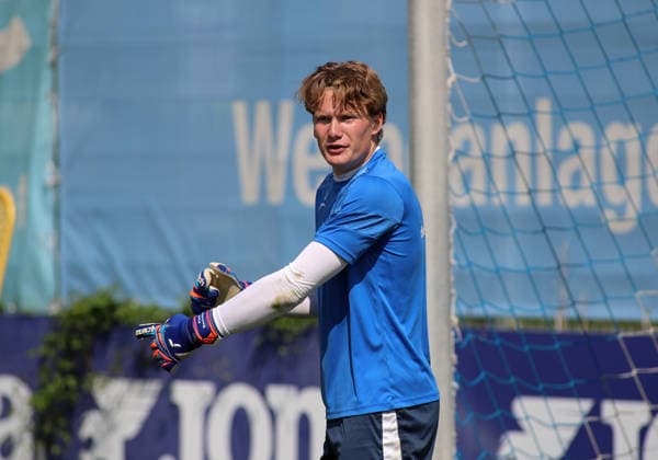 Fussball, Herren, Regionalliga Bayern, Saison 2026 2027, TSV 1860 München, Training Paul Bachmann (TSV 1860 München) mit Blick nach links *** Soccer, Men s, Bavarian Regional League, 2026–2027 Season, TSV 1860 Munich, Paul Bachmann at training; TSV 1860 Munich, looking to the left