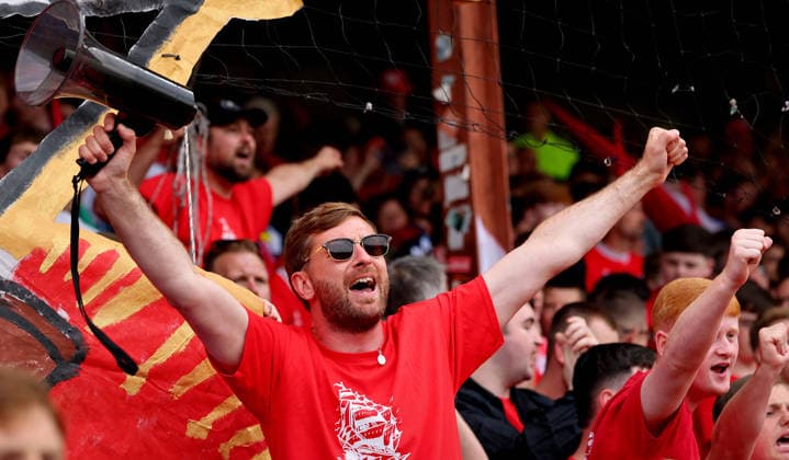 UEFA Europa Conference League Second Qualifying Round First Leg, Tolka Park, Dublin 23 7 2026 Shelbourne vs Nomme Kalju FC A Shels™ fan before the game A Shels™ fan 23 7 2026  Copyright: xx RB2_6175