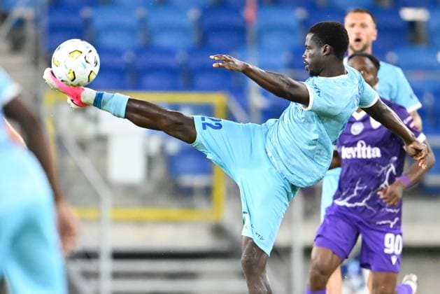 Gent s Leonardo Lopes pictured in action during a soccer game between Ukrainian FC LNZ Cherkasy and Belgian KAA Gent, Thursday 23 July 2026 in Plock, Poland, the first leg of the second qualifying round for the UEFA Conference League. JILLxDELSAUX  x181873997x