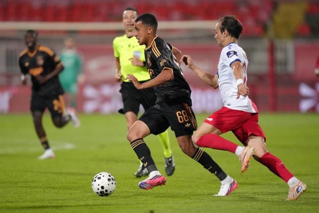 NOVI SAD , 23-07-2026 , Karadjordje Stadium , season 2026 2027 , UEFA Conference League play-off football , Match between FK Vojvodina and Ajax , picture shows Ajax player Abdellah Ouazane FK Vojvodina - Ajax  x205169444x Copyright: