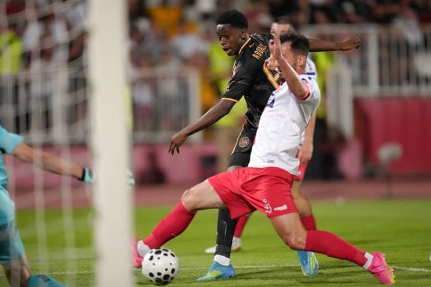 NOVI SAD , 23-07-2026 , Karadjordje Stadium , season 2026 2027 , UEFA Conference League play-off football , Match between FK Vojvodina and Ajax , picture shows Ajax player Mohamed Abdalla scores on his debut match, 1-4 FK Vojvodina - Ajax  x205169473x Copyright: